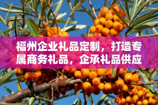 福州企业礼品定制，打造专属商务礼品，企承礼品供应链助力企业发展